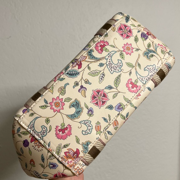 Minton Cream Floral Mini Tote style Hand bag - Picture 4 of 9